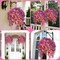 2 Sets (12 Bundles) Artificial Hanging Hibiscus Flowers – UV-Resistant Silk Faux Hanging Plants in Coconut Baskets for Patio, Porch, Garden, Balcony, Outdoor Home Decor (Pink, Red & Purple)
